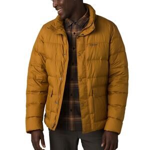 Prana North Palisade Jacket Men's XXL Gold Walnut Standard Fit Duck Down Puffer